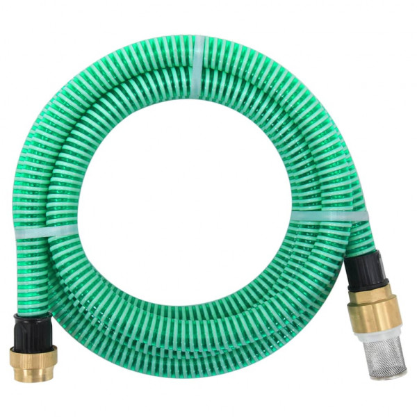 Tubos de sucção com conectores de latão de PVC verde 29 mm 3 m D