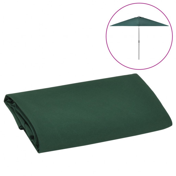 Tecido sobressalente para guarda-chuva verde 300 cm D