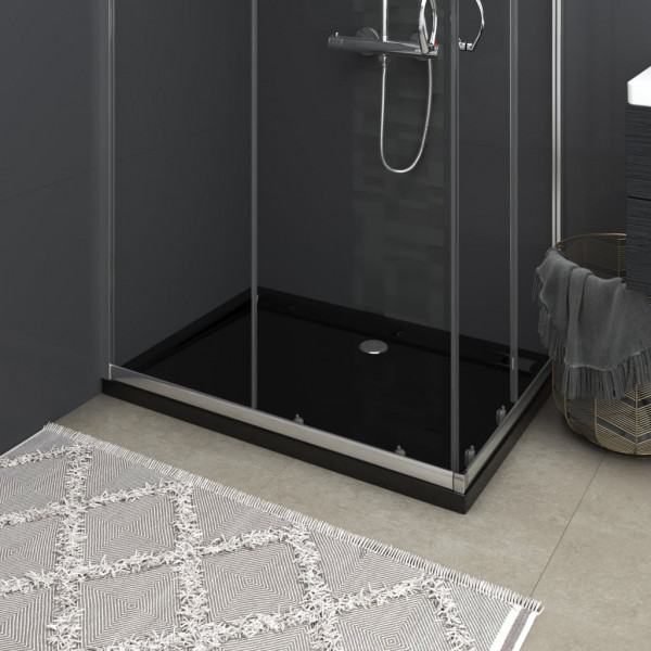 Plato de ducha rectangular ABS negro 70x100 cm D