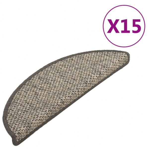 Almofada auto-adhesiva escada sisal 15 usb anthracite 65x21x4cm D