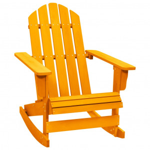 Assento de balanço de jardim Adirondack madeira maciça abeto laranja D